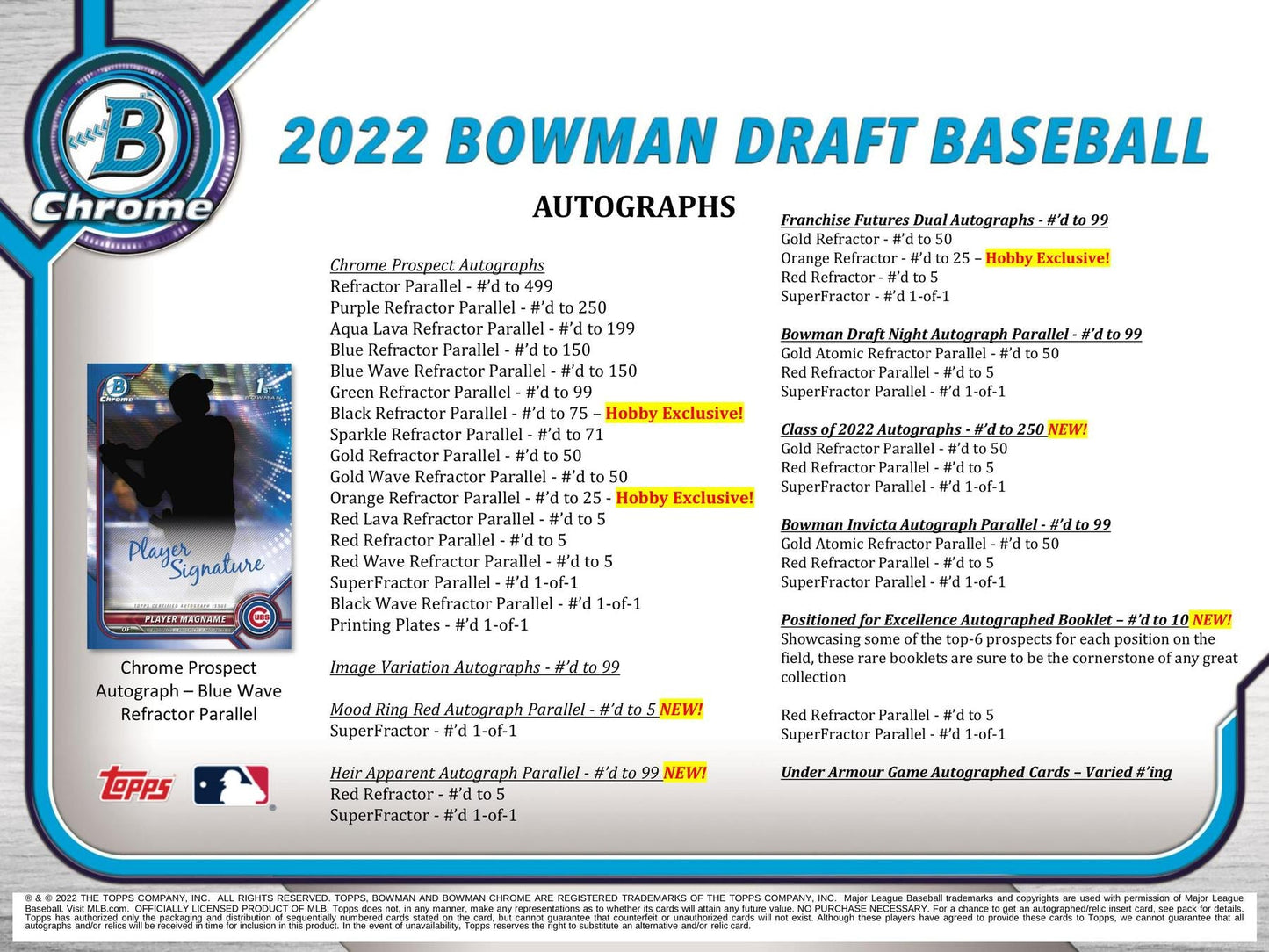 2022 Bowman Draft Baseball Hobby Jumbo Pack
