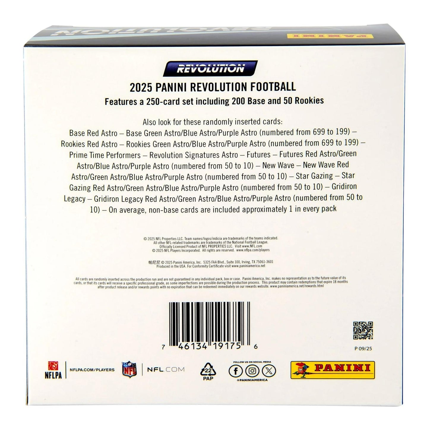 2025 Panini Revolution Football Mega