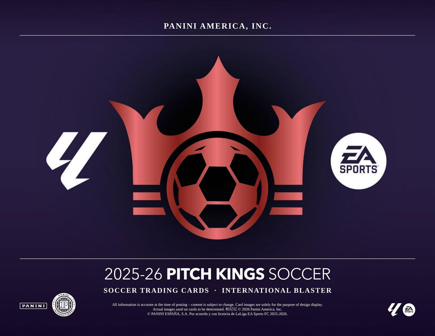 2025/26 Panini Pitch Kings Soccer International Blaster