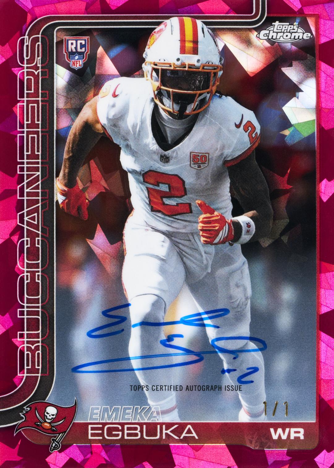 2025 Topps Chrome Football Sapphire Edition