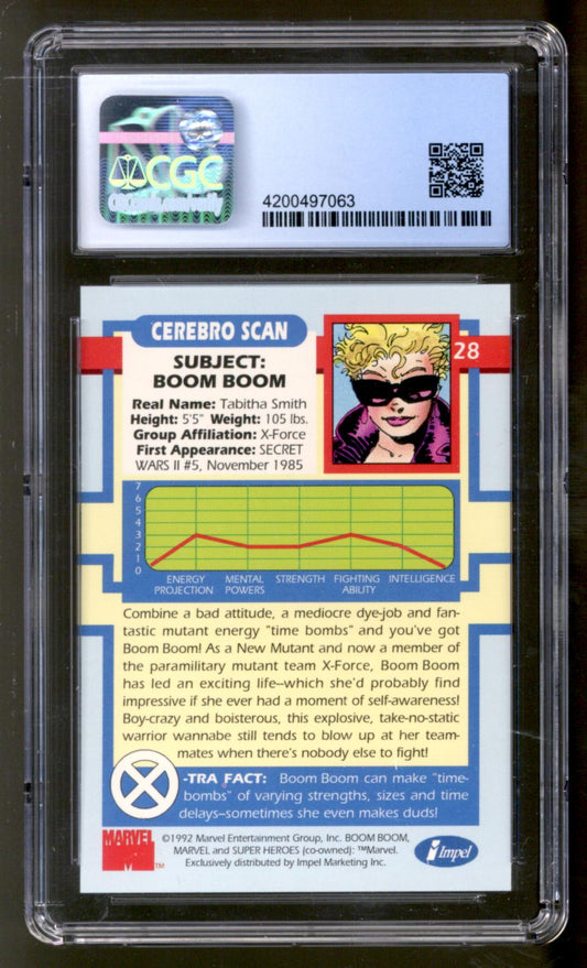 1992 Boom Boom X-Men Series I Impel #28 CGC 9.5 *4200497063*