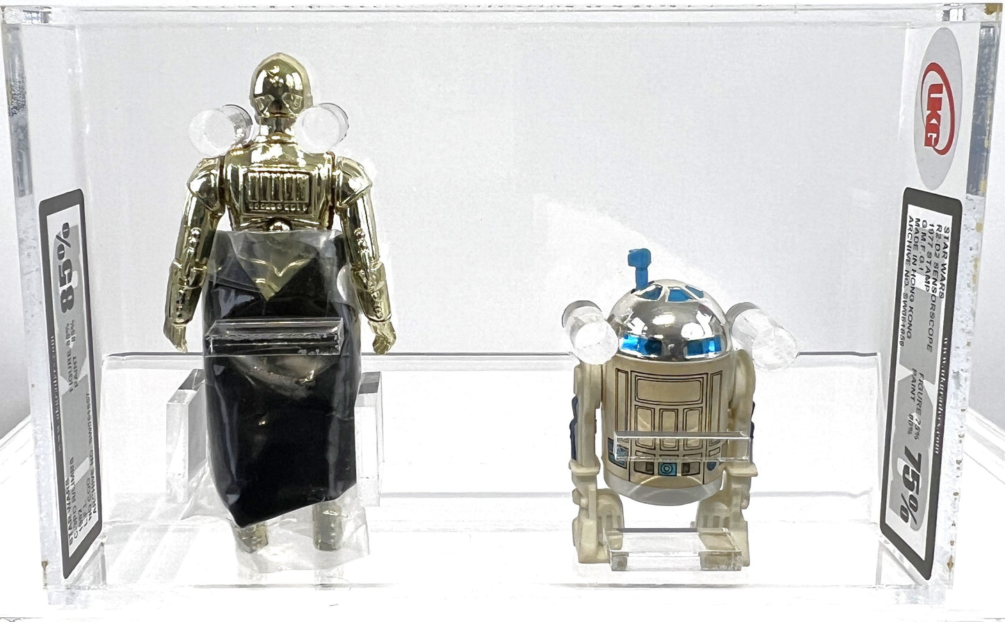 Star Wars R2-D2 Sensorscope 1977 G.M.F.G.I. UKG 75 *SW061856* * Star Wars C-3PO R/Limbs 1982 L.F.L. No Coo UKG 85 *SW061857*