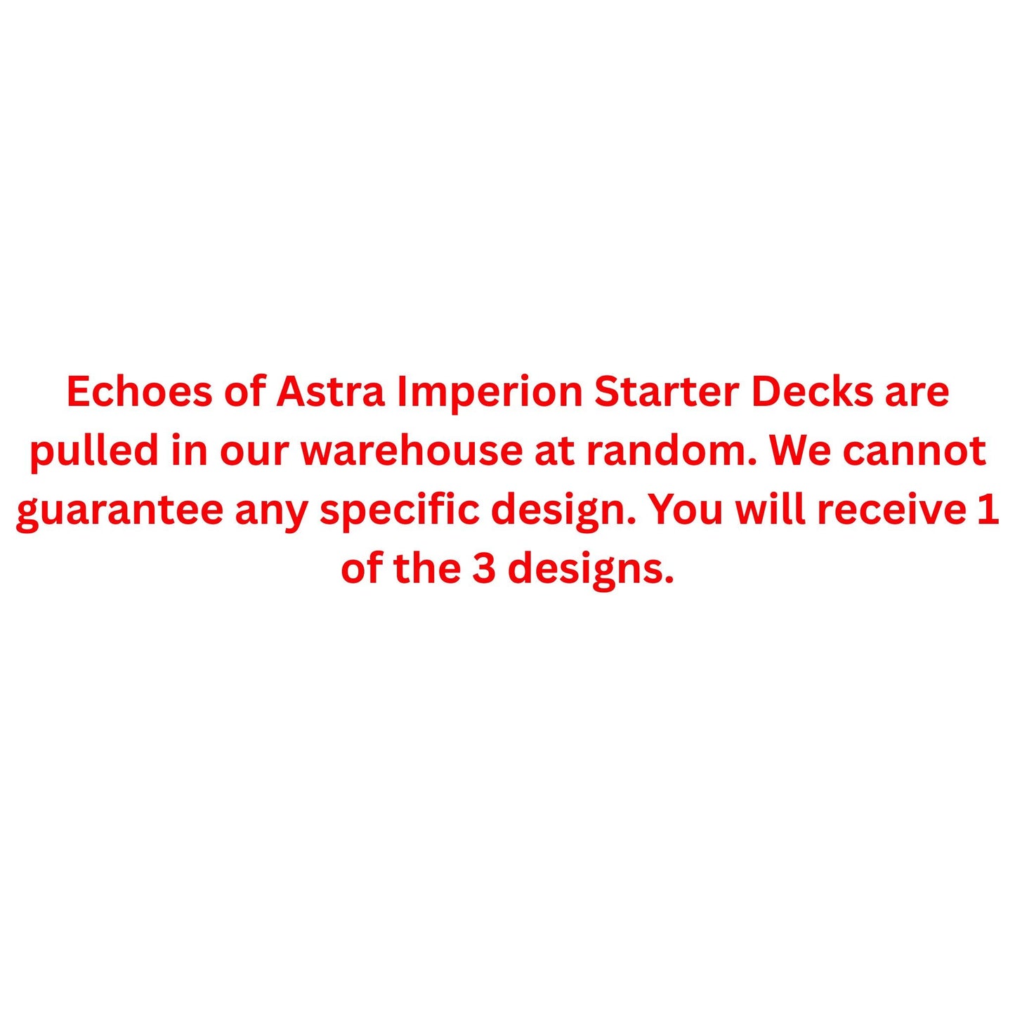 Echoes of Astra Imperion Starter Deck (Presell)