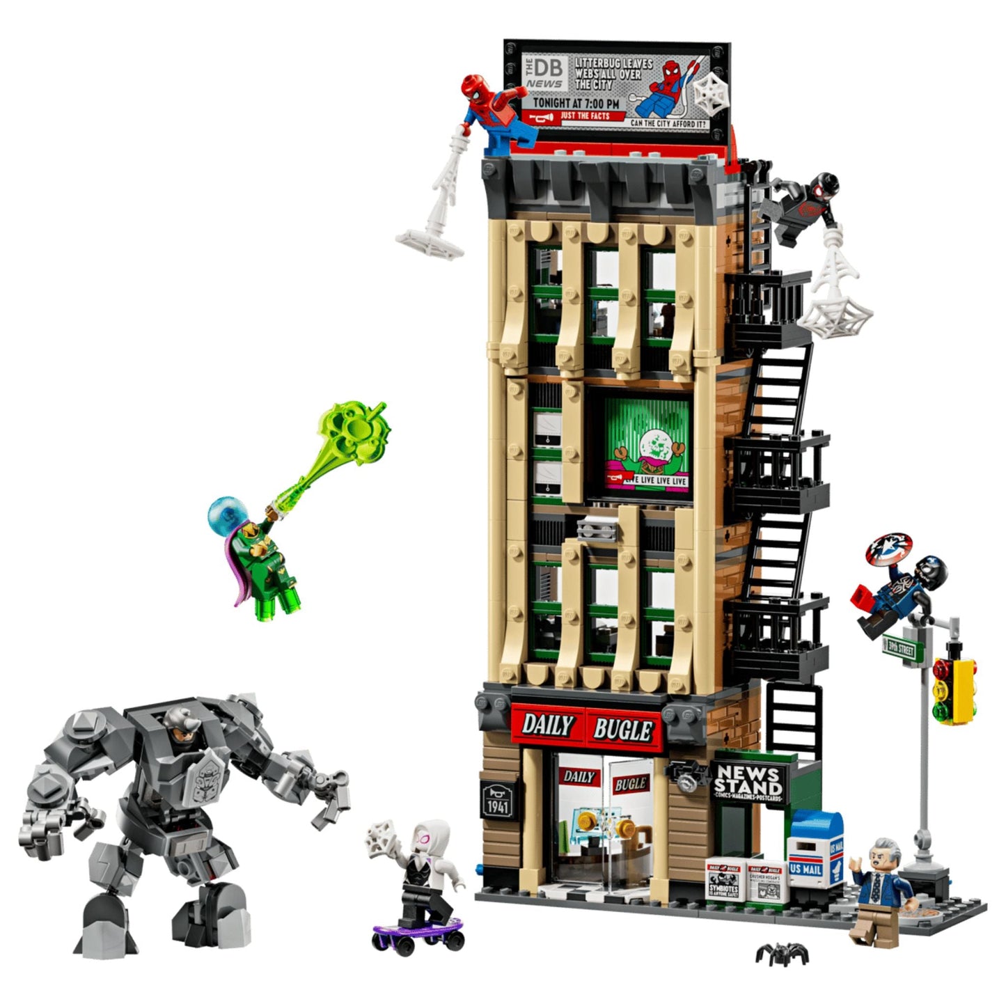 LEGO Super Heroes Marvel Spider-Man vs. Mysterio: The Daily Bugle