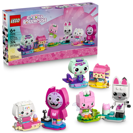 LEGO Gabby's Dollhouse Gabby's Brick-Built Cat Friends