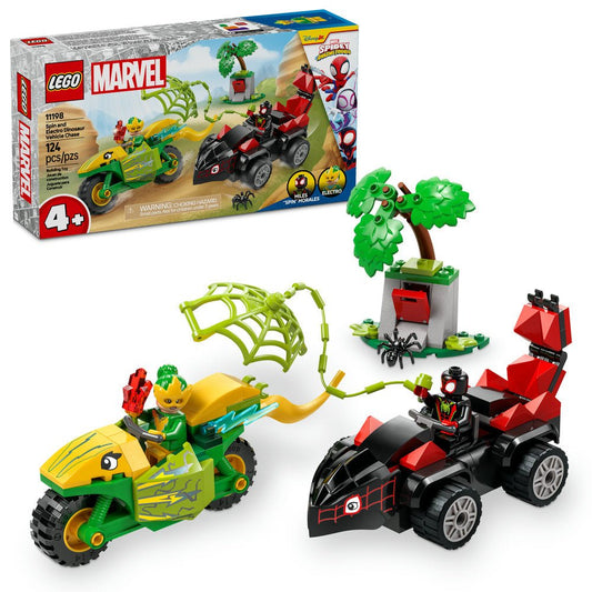 LEGO Spidey Spin and Electro Dinosaur Vehicle Chase