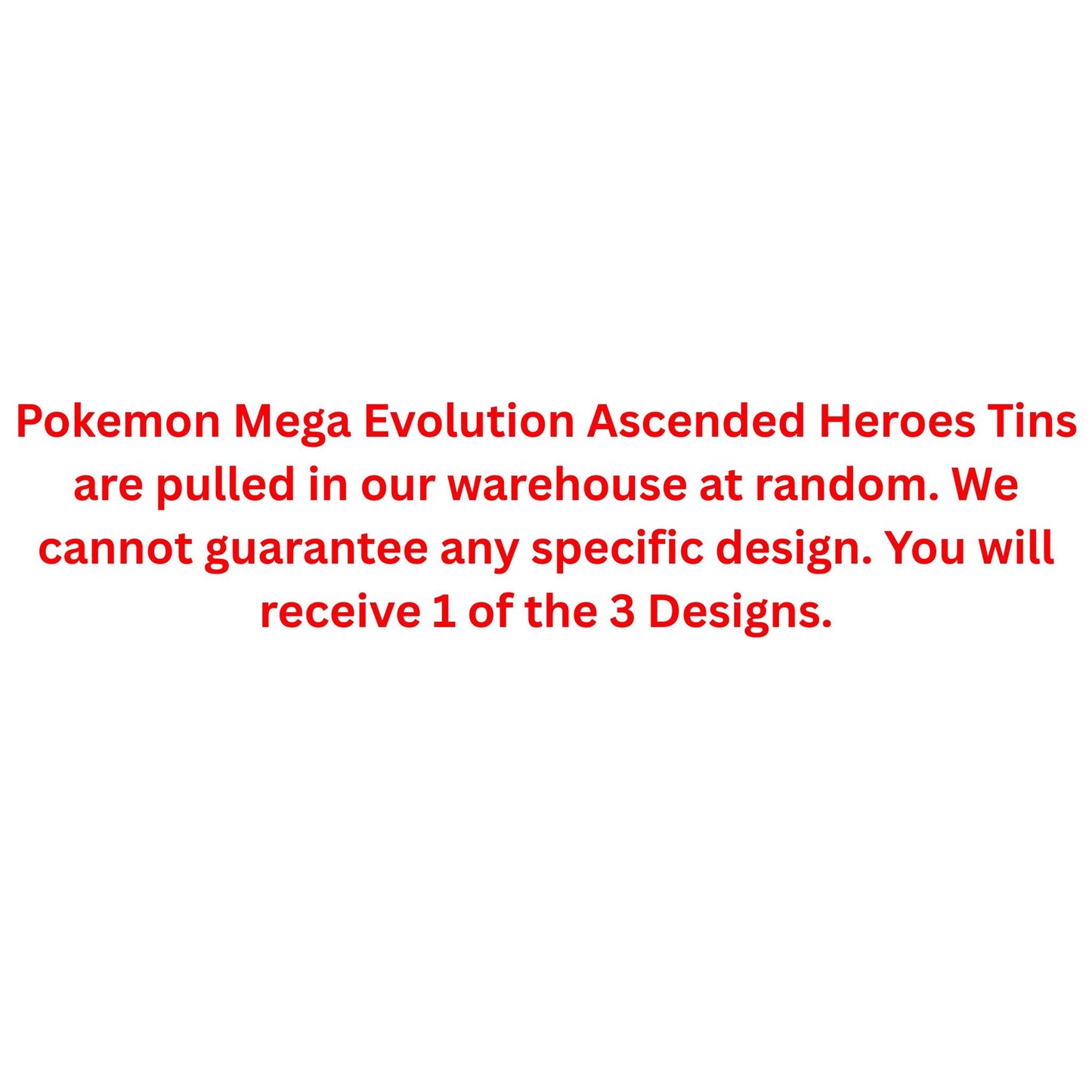 Pokemon Mega Evolution Ascended Heroes Tin (Presell)