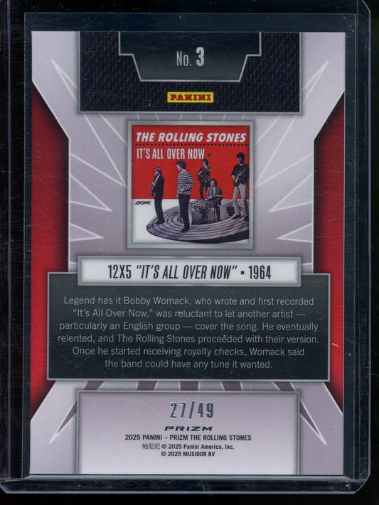 2025 Panini Prizm Rolling Stones / It's All Over Now Tie Dye /49