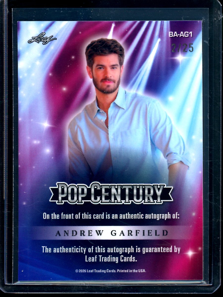 2026 Leaf Pop Century Andrew Garfield Autograph /25