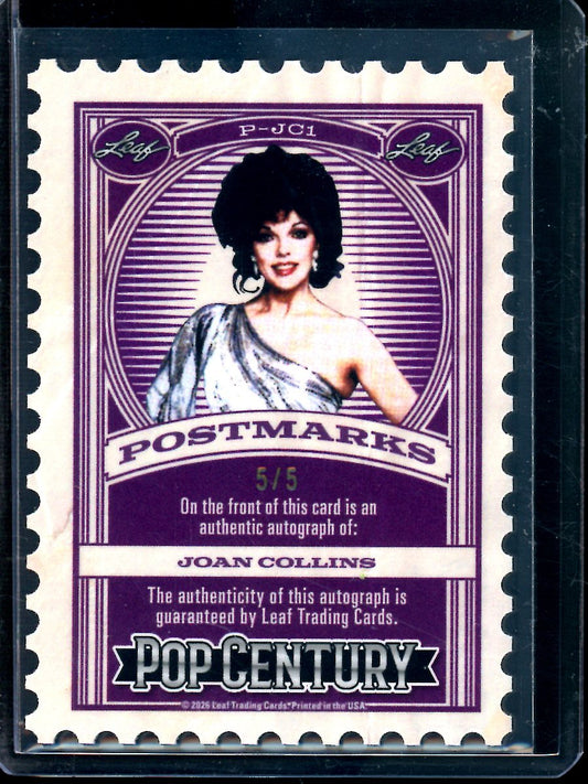 2026 Leaf Pop Century Joan Collins Postmarks Autograph /5