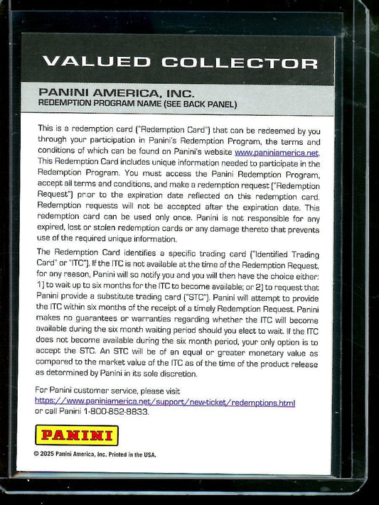 2025 Panini Prizm Black Henry Ellard Prolific Signatures Rams