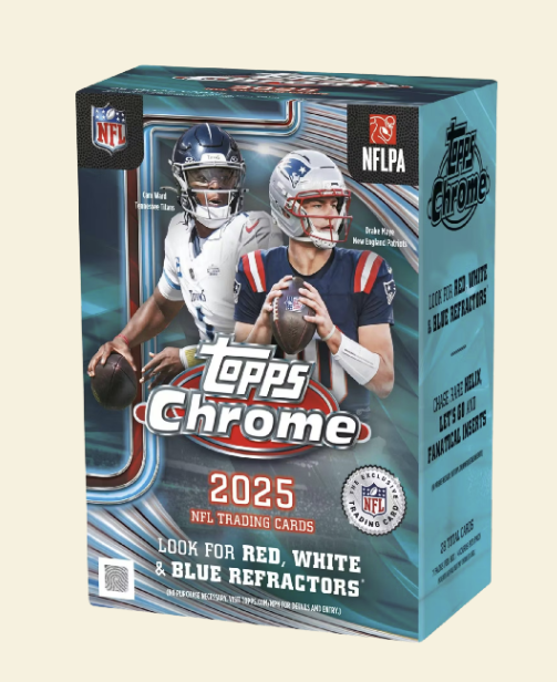 2025 Topps Chrome Football Blaster Box