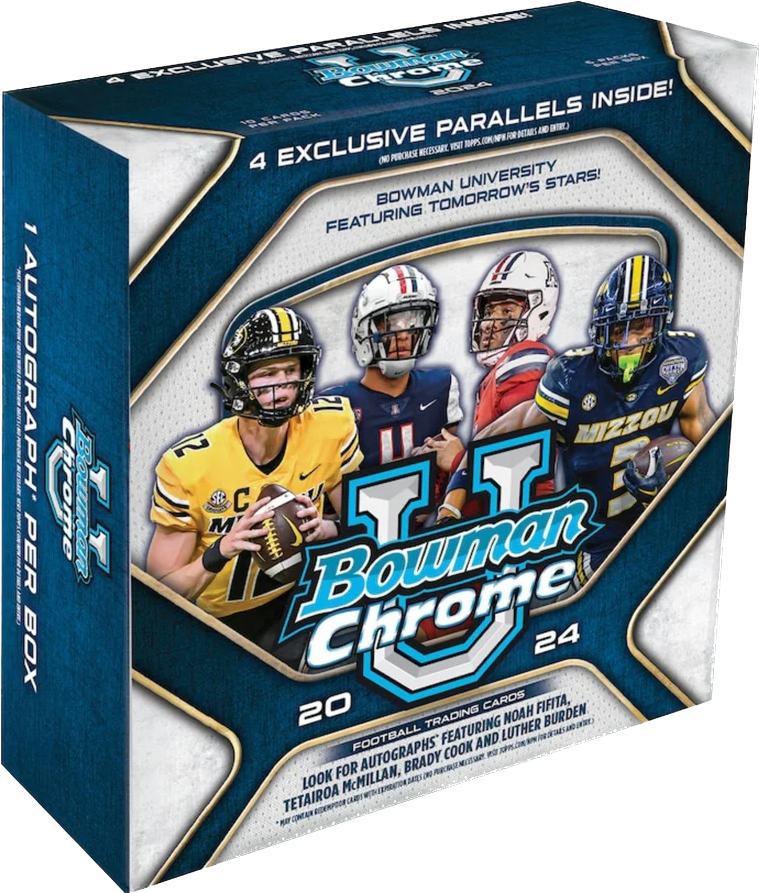 2024 Topps Bowman University Chrome Football Monster Hobby Box