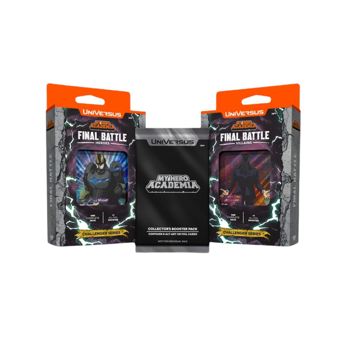 UniVersus My Hero Academia Final Battle Challenger Series Display (4 Decks)