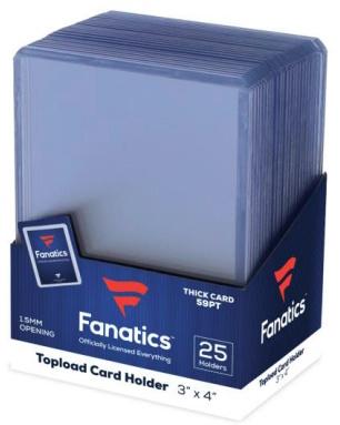 Fanatics 3x4 Thick 59pt. Toploaders 25-Count
