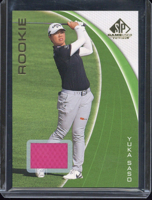 Upper Deck SP Game Used Golf Yuka Saso RC Relic #69