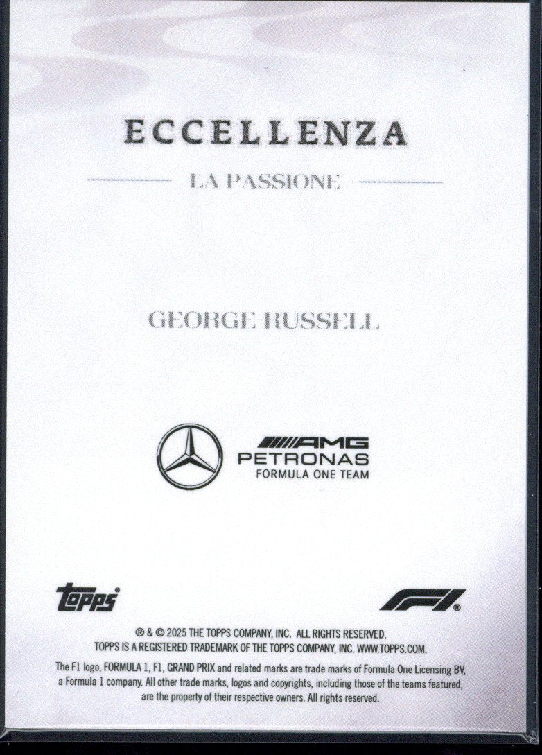 2025 Topps Eccellenza F1 George Russell /99