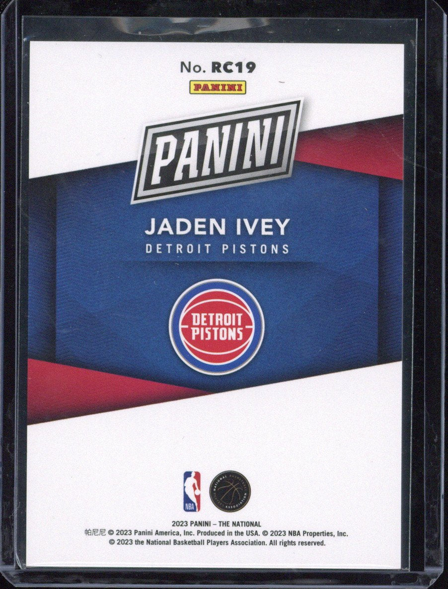 2023 Panini The National Basketball Jaden Ivey RC /199 #RC19