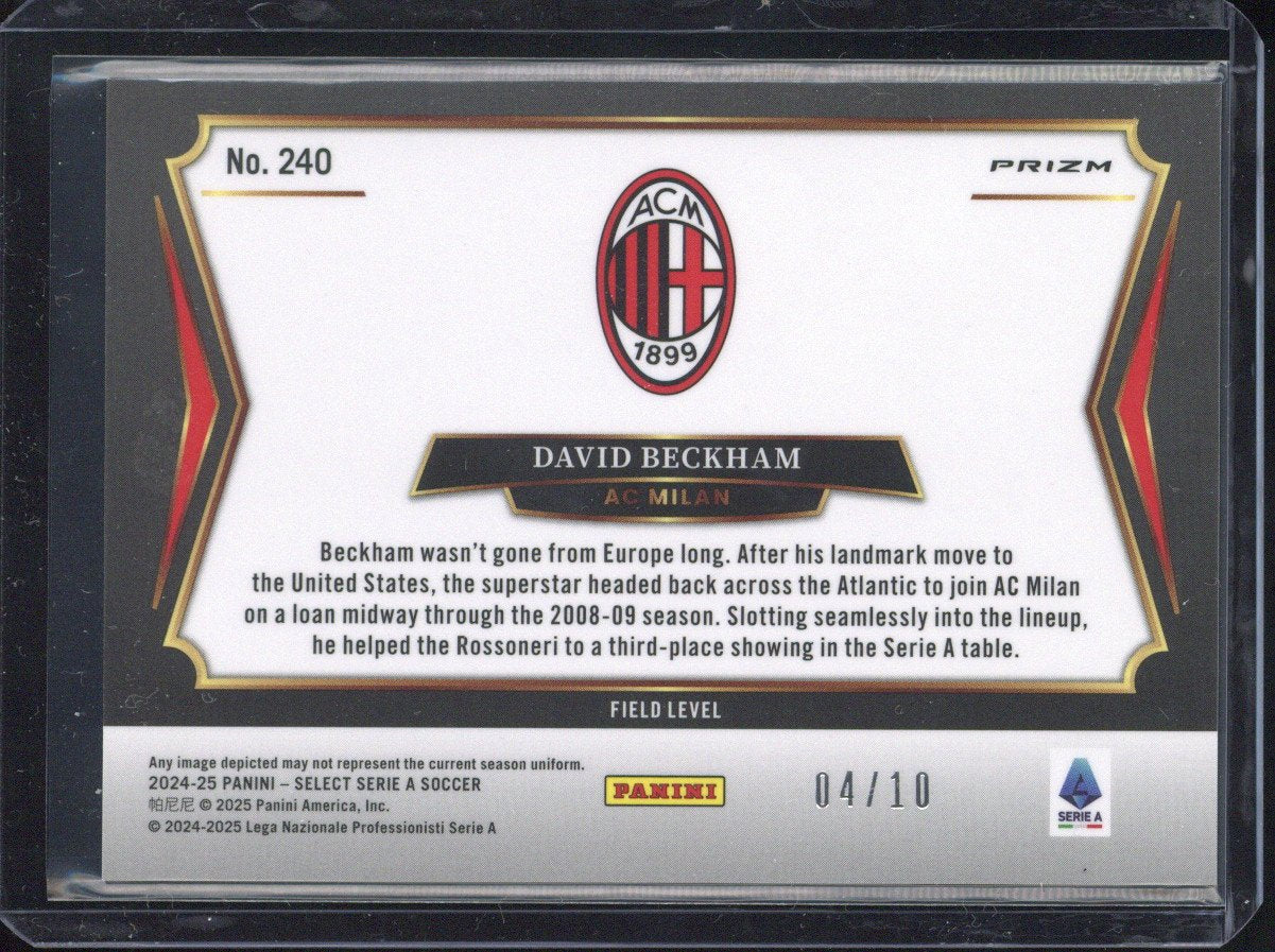2024-25 Panini Select Serie A David Beckham /10 #240