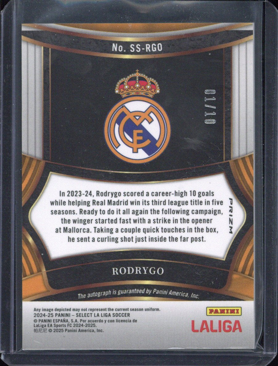 2024-25 Panini Select Rodrygo Autograph /10 #SS-RGO