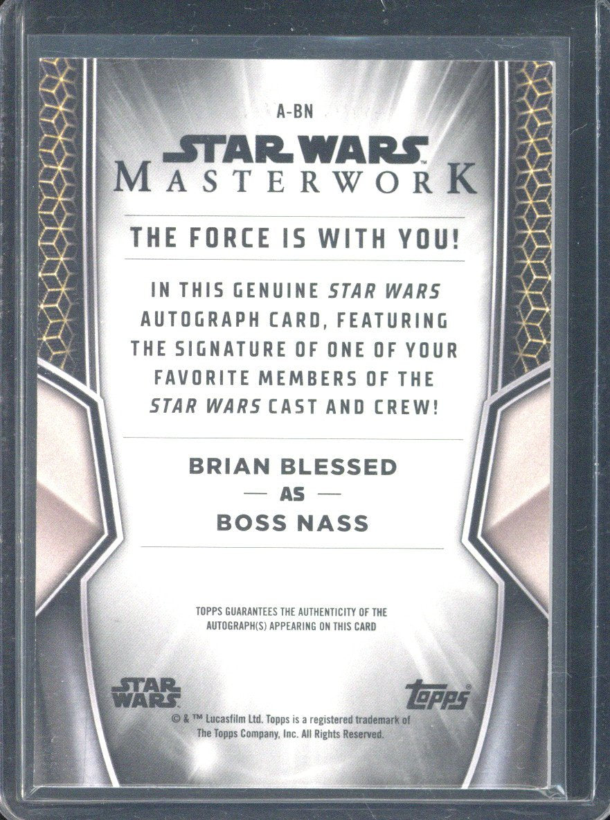 2025 Topps Star Wars Masterwork Boss Nass Autograph #A-BN