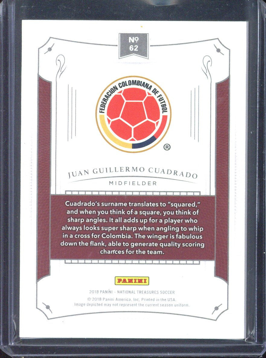 2018 Panini National Treasures Juan Guillermo Cuadrado /50