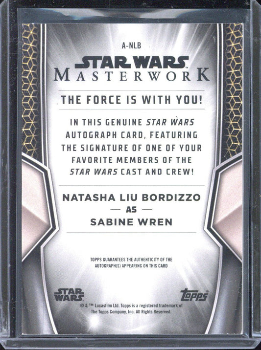 2025 Topps Masterwork Natasha Liu Bordizzo as Sabine Wren Autograph #A-NLB