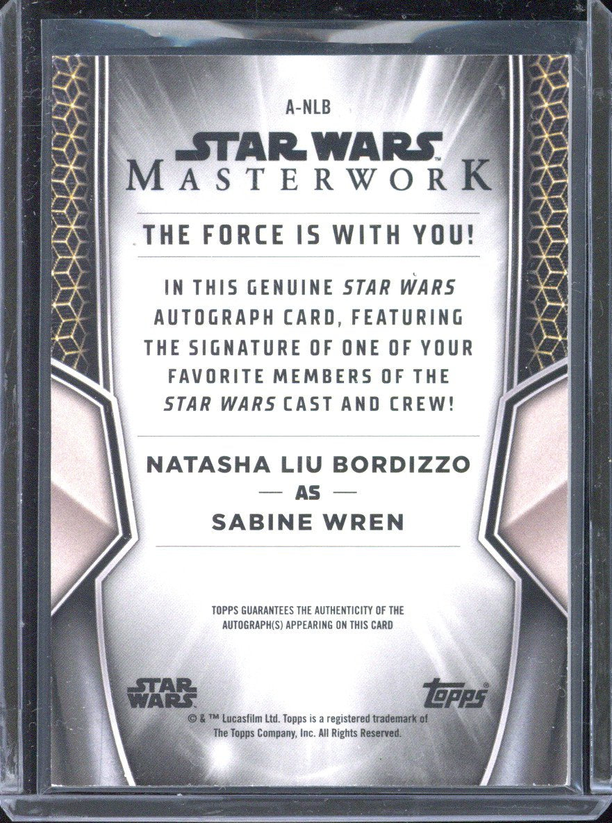 2025 Topps Masterwork Natasha Liu Bordizzo as Sabine Wren Autograph #A-NLB
