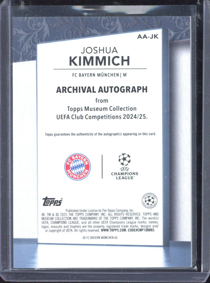2024-25 Topps Museum Joshua Kimmich Autograph /25