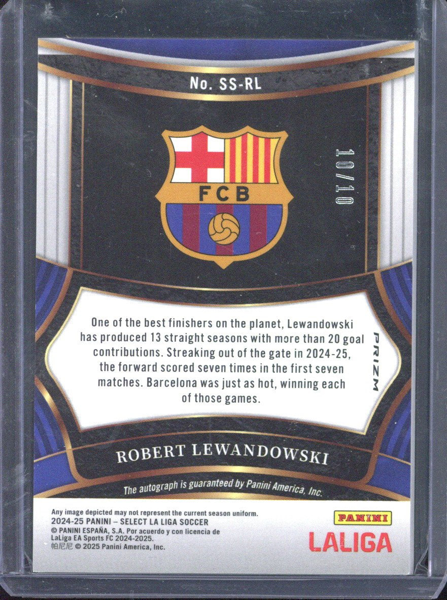 2024-25 Panini Select Robert Lewandowski Autograph /10 SS-RL
