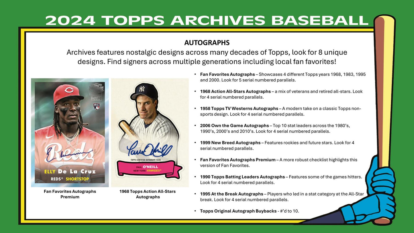 2024 Topps Archives Baseball Hobby Pack