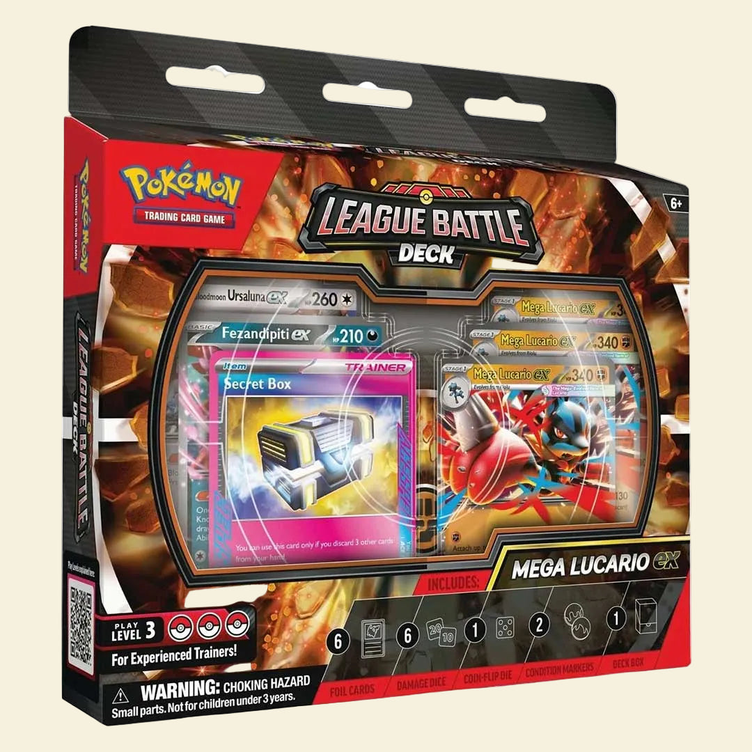 Pokemon Mega Lucario ex League Battle Deck Box