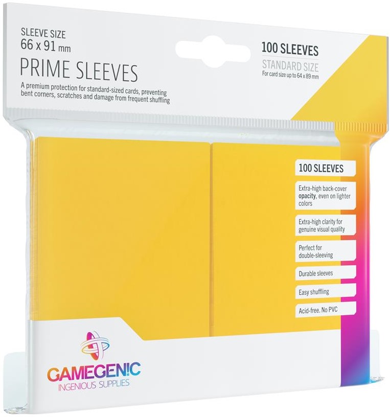 Gamegenic Card Sleeves - Prime Yellow (100)