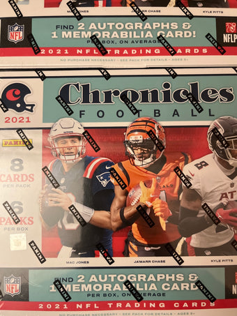 compare product 2021 Panini Chronicles Football NFL Hobby Box