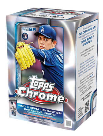 compare product 2025 Topps Chrome Baseball Blaster 40 Box Case