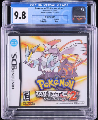 compare product 2012 POKEMON WHITE VERSION 2 NINTENDO DS CGC 9.8 A++ SEALED