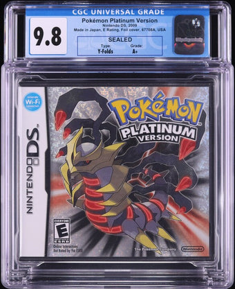 compare product 2009 POKEMON PLATINUM VERSION NINTENDO DS CGC 9.8 A+ SEALED