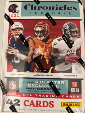 compare product 2021 Panini Chronicles Football Blaster Box