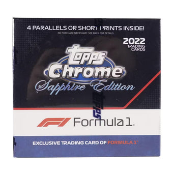 compare product 2022 Topps Chrome Formula 1 Sapphire Edition Hobby Box