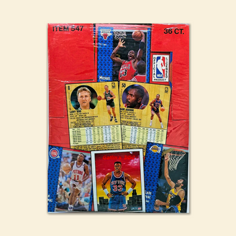 compare product 1991 Fleer Basketball Hobby Box