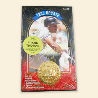 compare product 1993 Leaf Update Baseball Hobby Box