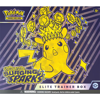 compare product Pokemon Scarlet & Violet Surging Sparks Elite Trainer 10 Box Case