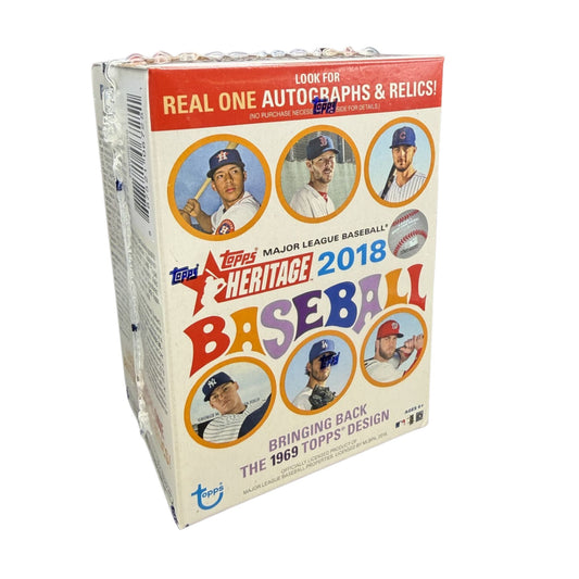 2018 Topps Heritage Baseball Blaster Box (Rediscover the Hobby Sale)