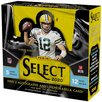 compare product 2020 Panini Select Football Hobby Box