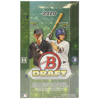 compare product 2020 Bowman Draft Baseball Super Jumbo Hobby Box