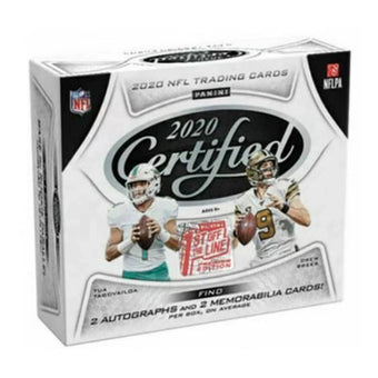 compare product 2020 Panini Certified Football FOTL Hobby Box