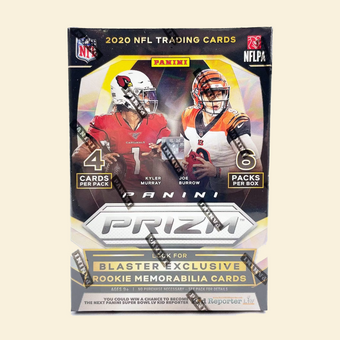 compare product 2020 Panini Prizm Football Blaster Box *Burrow, Hurts, Herbert, Tua, Love