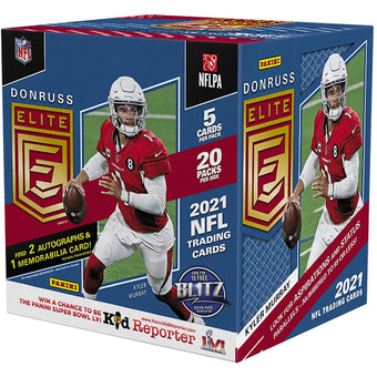 compare product 2021 Panini Donruss Elite Football Hobby Box 1st off the line