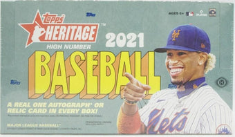 compare product 2021 Topps Heritage High Number Baseball Hobby Box