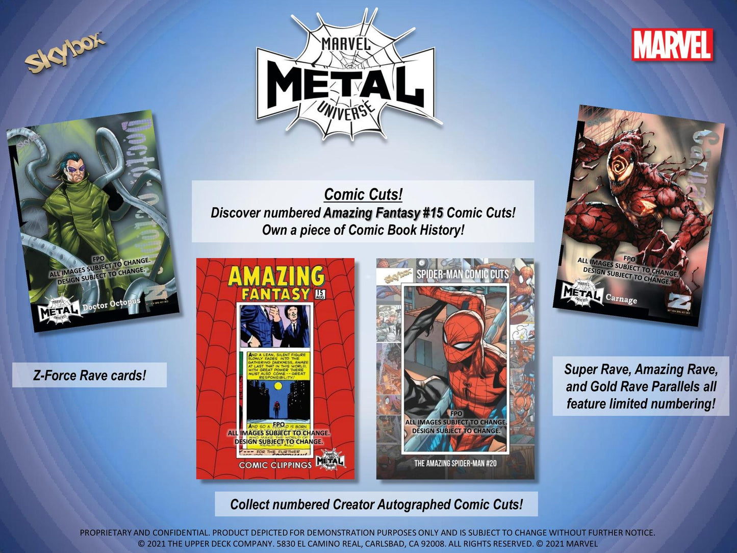 Marvel Spider-Man Metal Universe Trading Cards Pack (Upper Deck 2021)